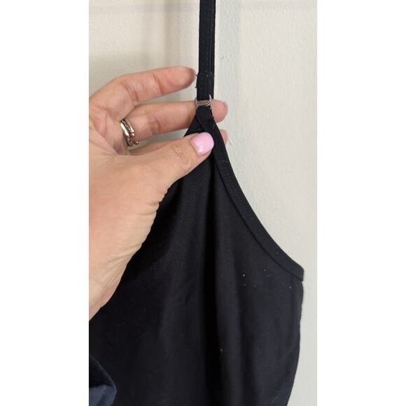 AllSaints Adjustable 80s Mini Spaghetti Strap dress Black US Size 10 X 1213 - Picture 2 of 9